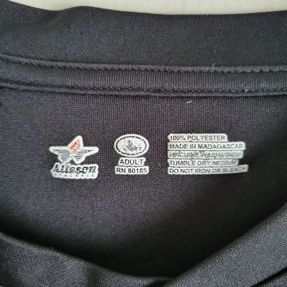 Alleson TC United Soccer Jersey Adult One-Size Black/White - Picture 3 of 5